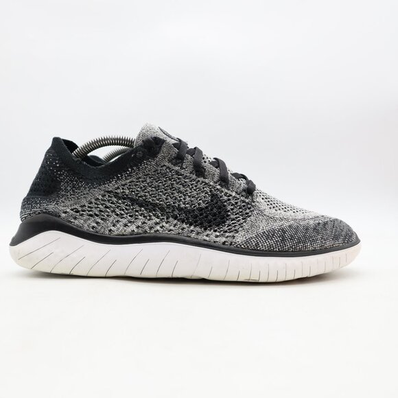 Nike Free RN Flyknit Shoes Men's 11 Gray Running Sneakers  Athletic 942838-101 - Picture 1 of 9